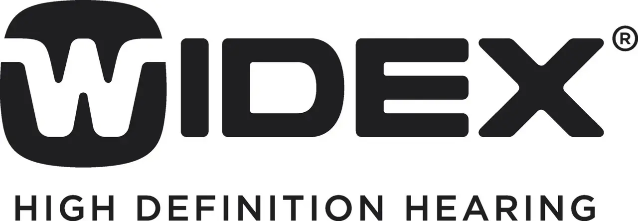 Widex hearing aid manufacturer logo